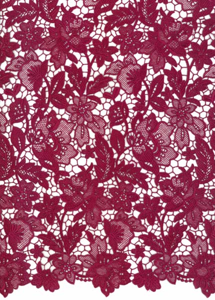 GUIPURE LACE - LT WINE